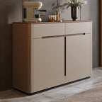 Meuble à chaussures tendance en bois beige avec tiroirs pour entrée