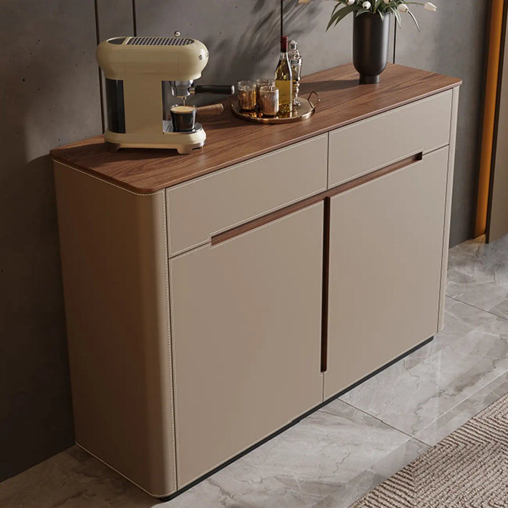 Meuble à chaussures tendance en bois beige avec tiroirs pour entrée