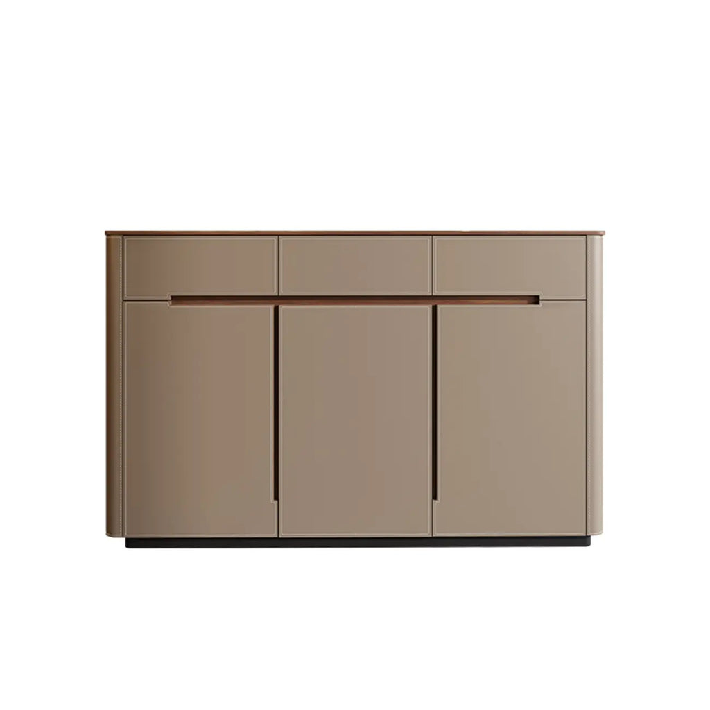 Meuble à chaussures tendance en bois beige avec tiroirs pour entrée