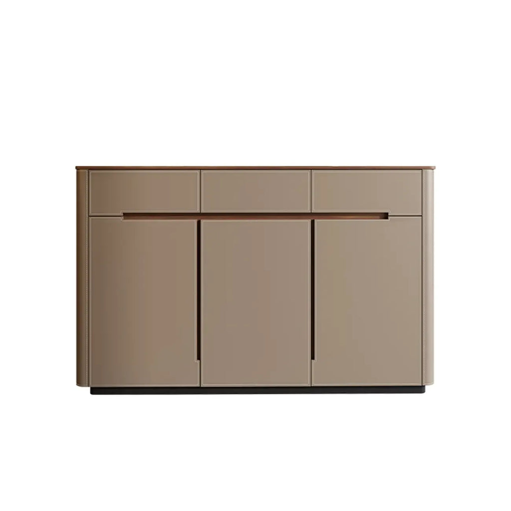 Meuble à chaussures tendance en bois beige avec tiroirs pour entrée