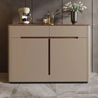 Meuble à chaussures tendance en bois beige avec tiroirs pour entrée