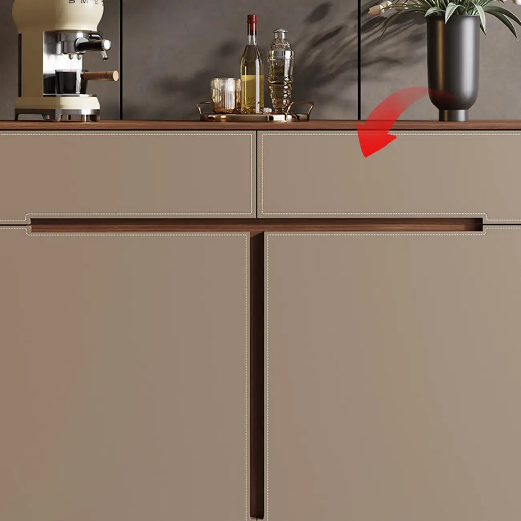 Meuble à chaussures tendance en bois beige avec tiroirs pour entrée