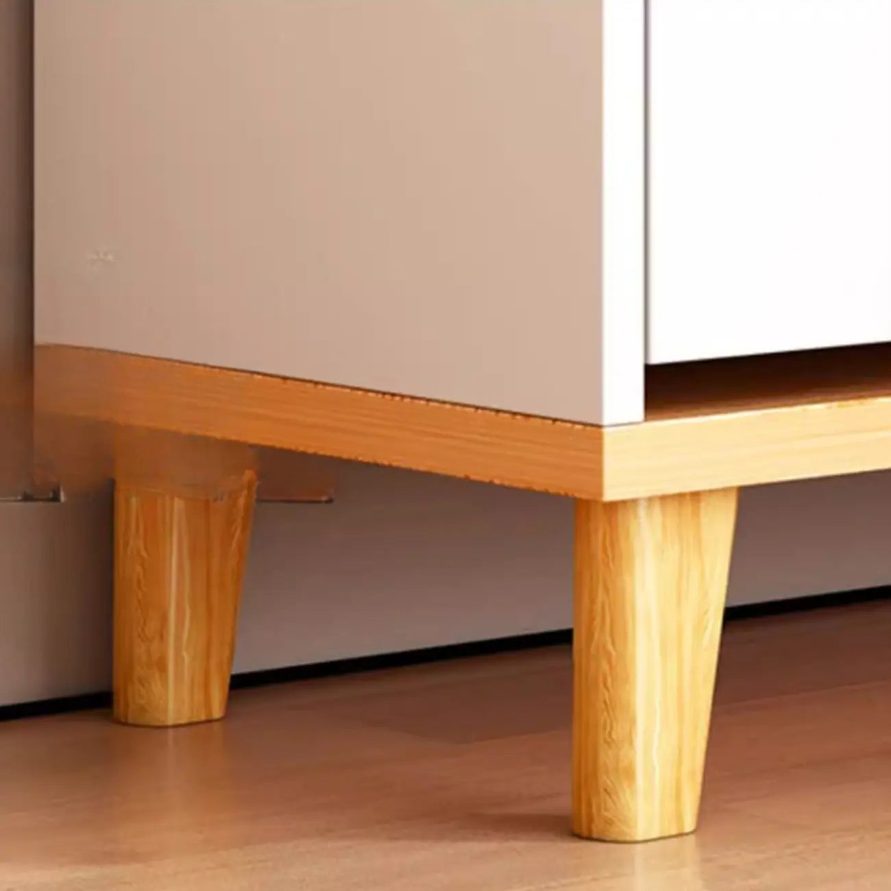 Meuble à chaussures moderne en bois avec tiroir rabattable pour entrée
