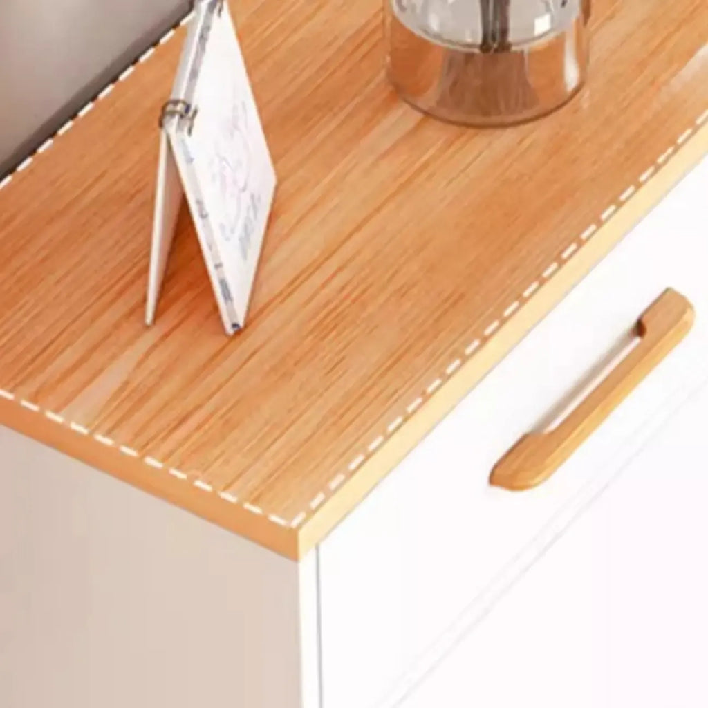 Meuble à chaussures moderne en bois avec tiroir rabattable pour entrée
