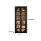 Bibliothèque contemporaine en métal noir avec portes vitrées