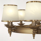 Lustre vintage en métal réglable avec abat-jour