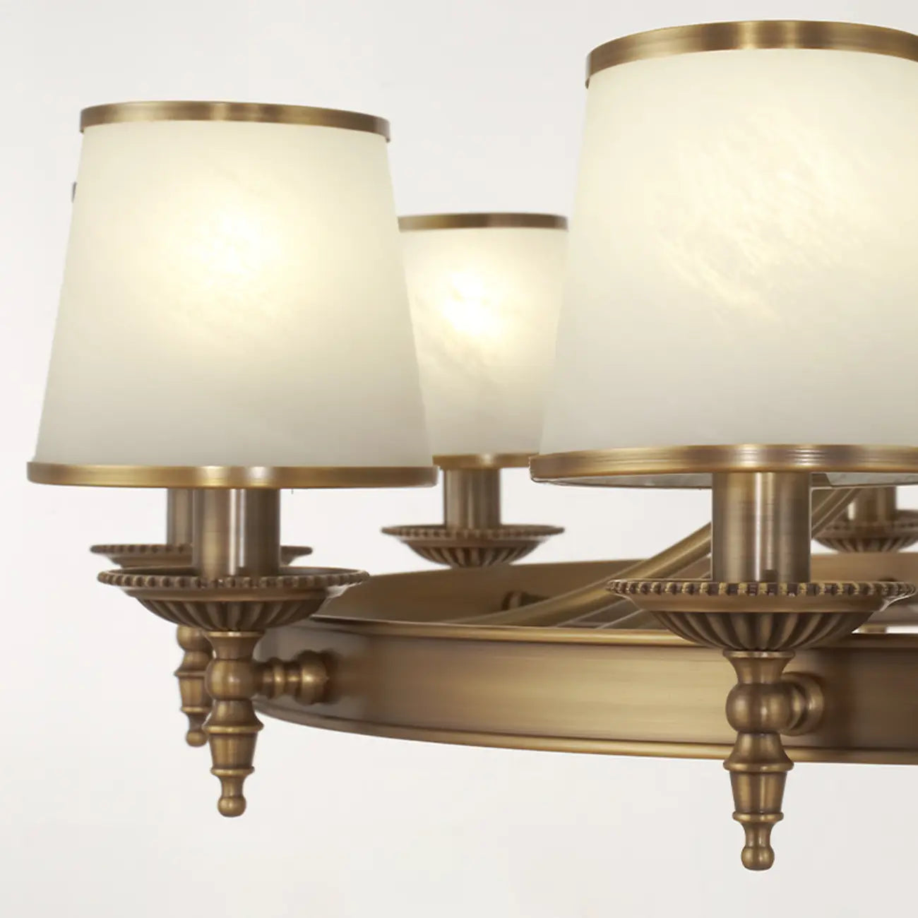 Lustre vintage en métal réglable avec abat-jour