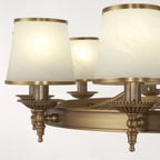 Lustre vintage en métal réglable avec abat-jour