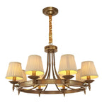 Lustre vintage en métal réglable avec abat-jour