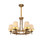 Lustre vintage en métal réglable avec abat-jour