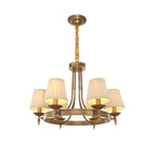Lustre vintage en métal réglable avec abat-jour