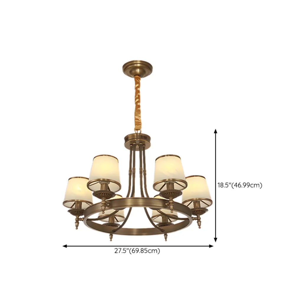 Lustre vintage en métal réglable avec abat-jour