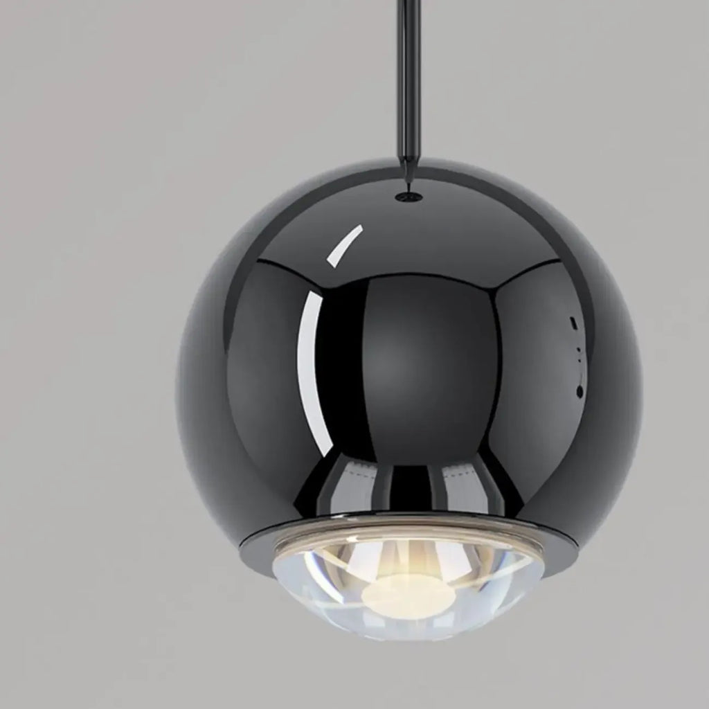 Suspension LED moderne à intensité variable en forme de globe pour chambre à coucher
