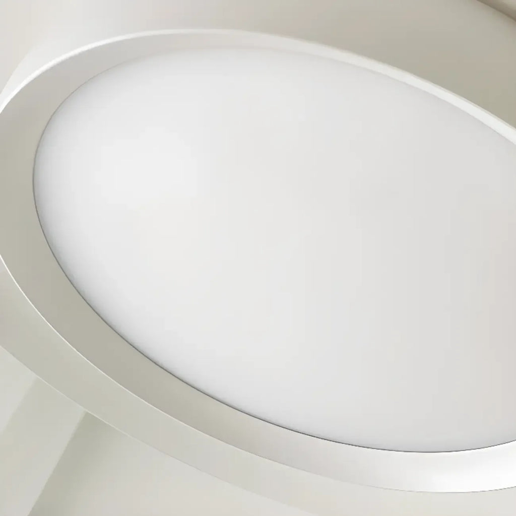 Suspension LED dimmable en métal blanc style grange et noyer