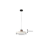 Suspension LED dimmable en métal blanc style grange et noyer