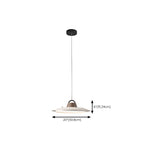 Suspension LED dimmable en métal blanc style grange et noyer