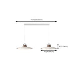 Suspension LED dimmable en métal blanc style grange et noyer