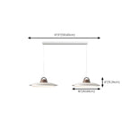 Suspension LED dimmable en métal blanc style grange et noyer