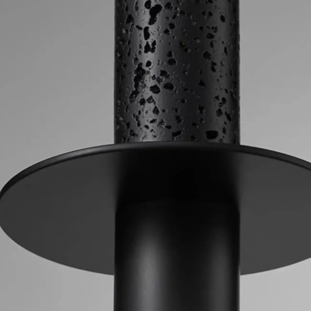 Lampada a sospensione a LED da camera da letto geometrica in pietra nera Art Déco