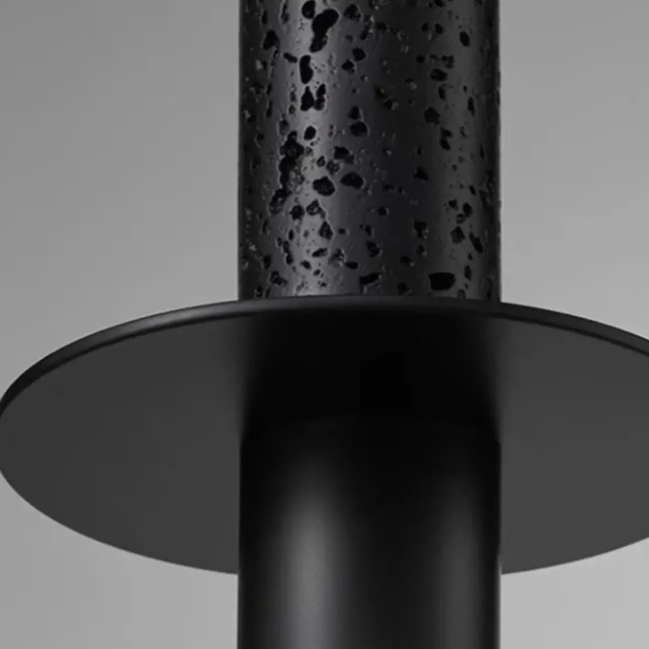 Lampada a sospensione a LED da camera da letto geometrica in pietra nera Art Déco
