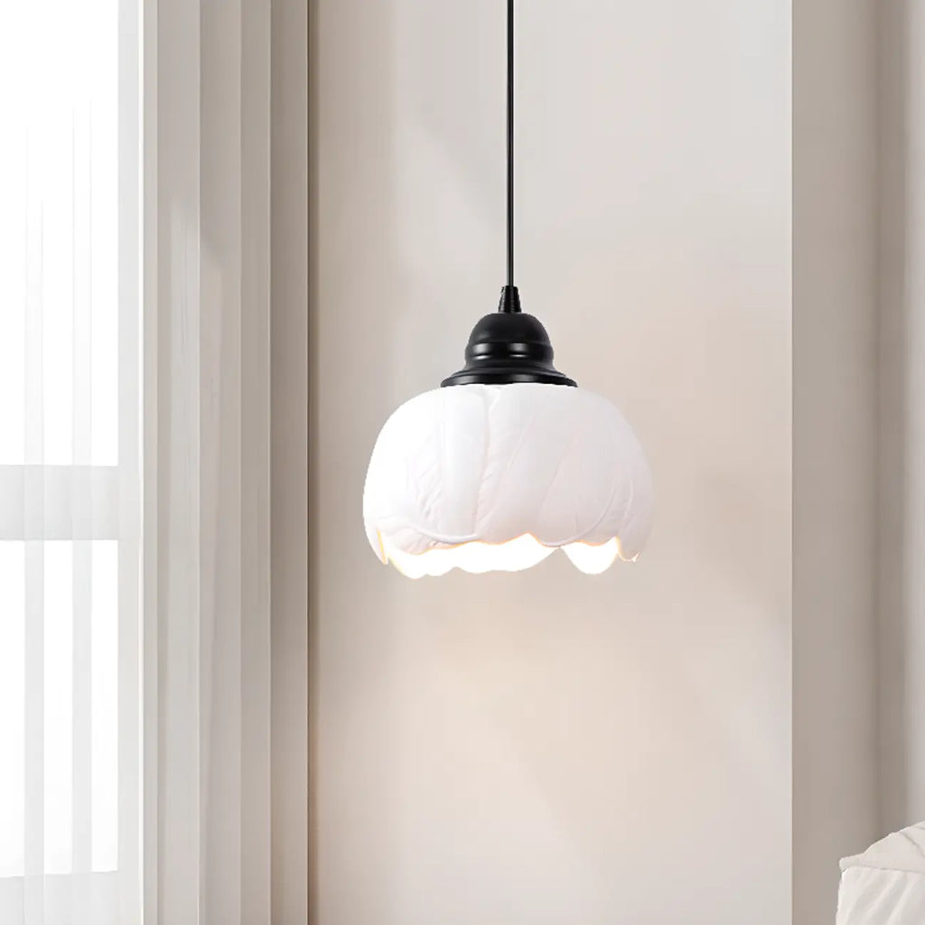 Suspension moderne en céramique blanche, hauteur réglable, pour la cuisine