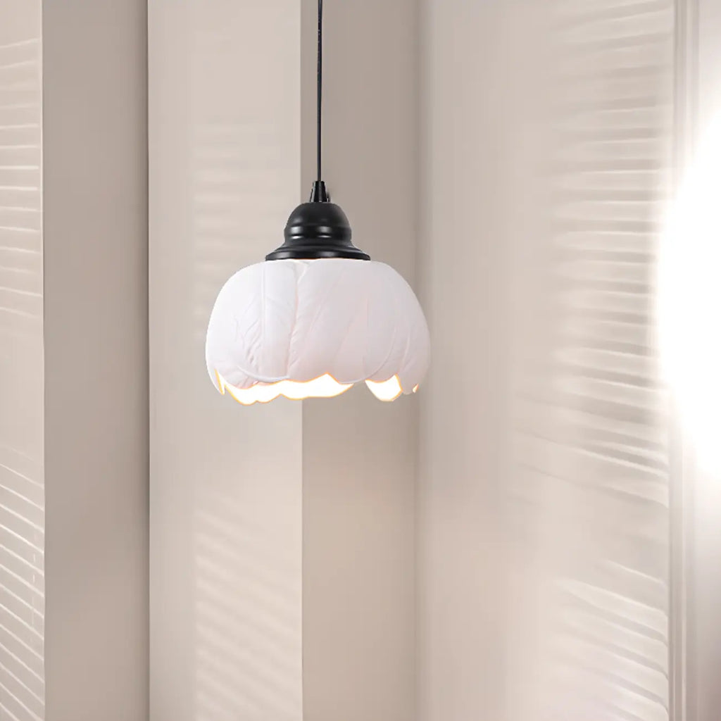 Suspension moderne en céramique blanche, hauteur réglable, pour la cuisine