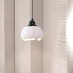Suspension moderne en céramique blanche, hauteur réglable, pour la cuisine