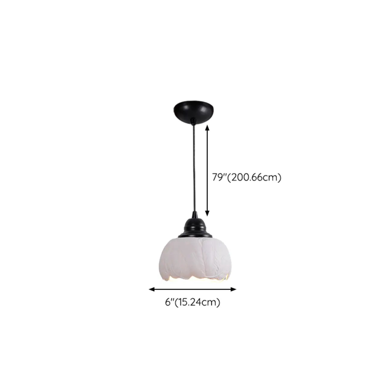 Suspension moderne en céramique blanche, hauteur réglable, pour la cuisine