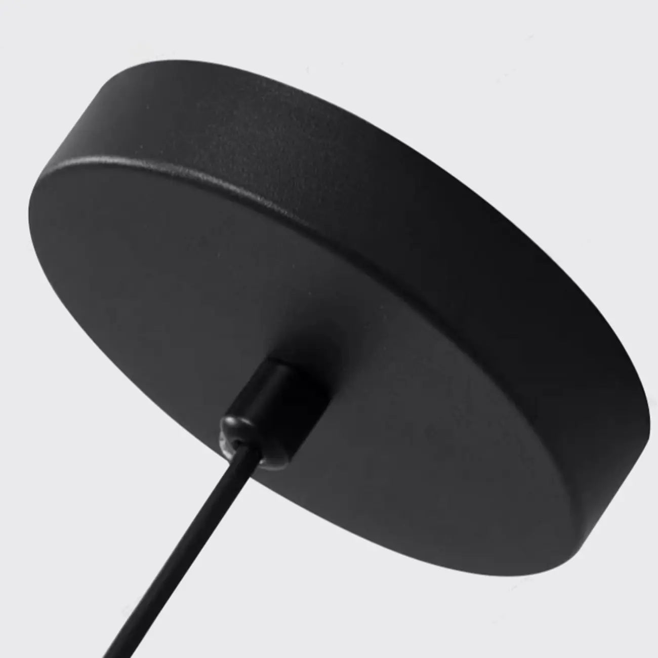 Suspension géométrique Art Déco en métal noir pour chambre à coucher