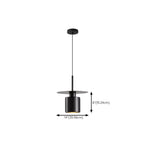 Suspension géométrique Art Déco en métal noir pour chambre à coucher