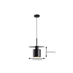 Suspension géométrique Art Déco en métal noir pour chambre à coucher