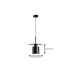 Suspension géométrique Art Déco en métal noir pour chambre à coucher