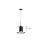 Suspension géométrique Art Déco en métal noir pour chambre à coucher