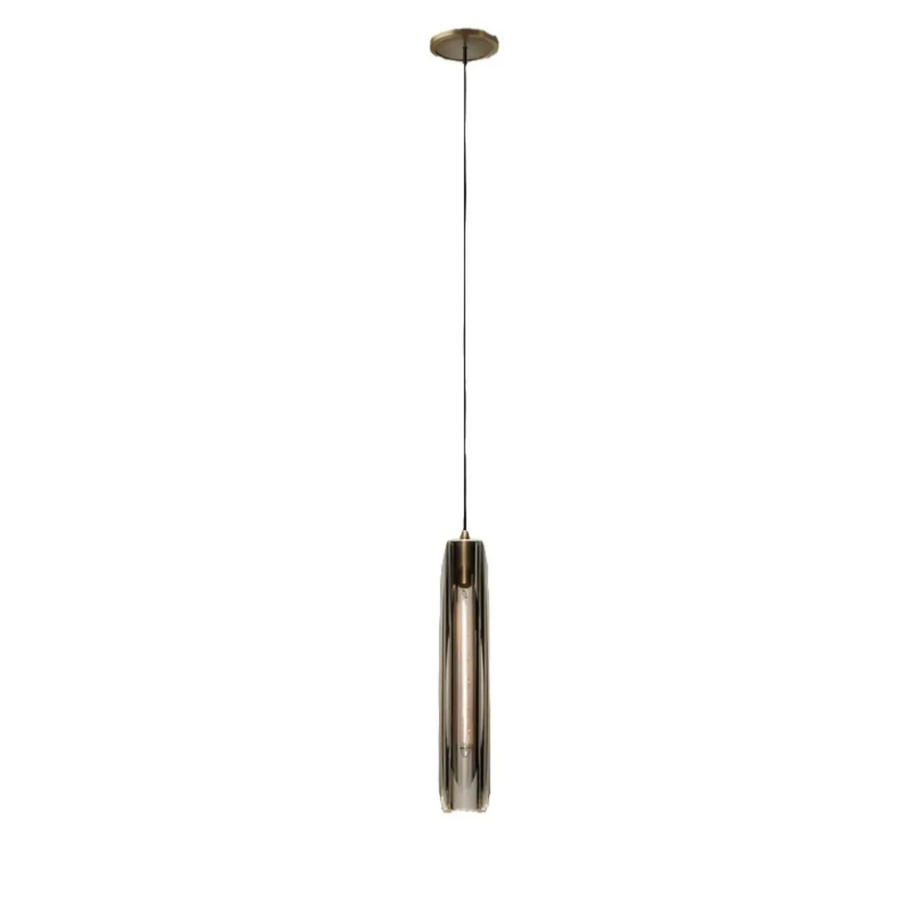 Suspension moderne cylindrique en cristal avec LED pour cuisine/salle à manger
