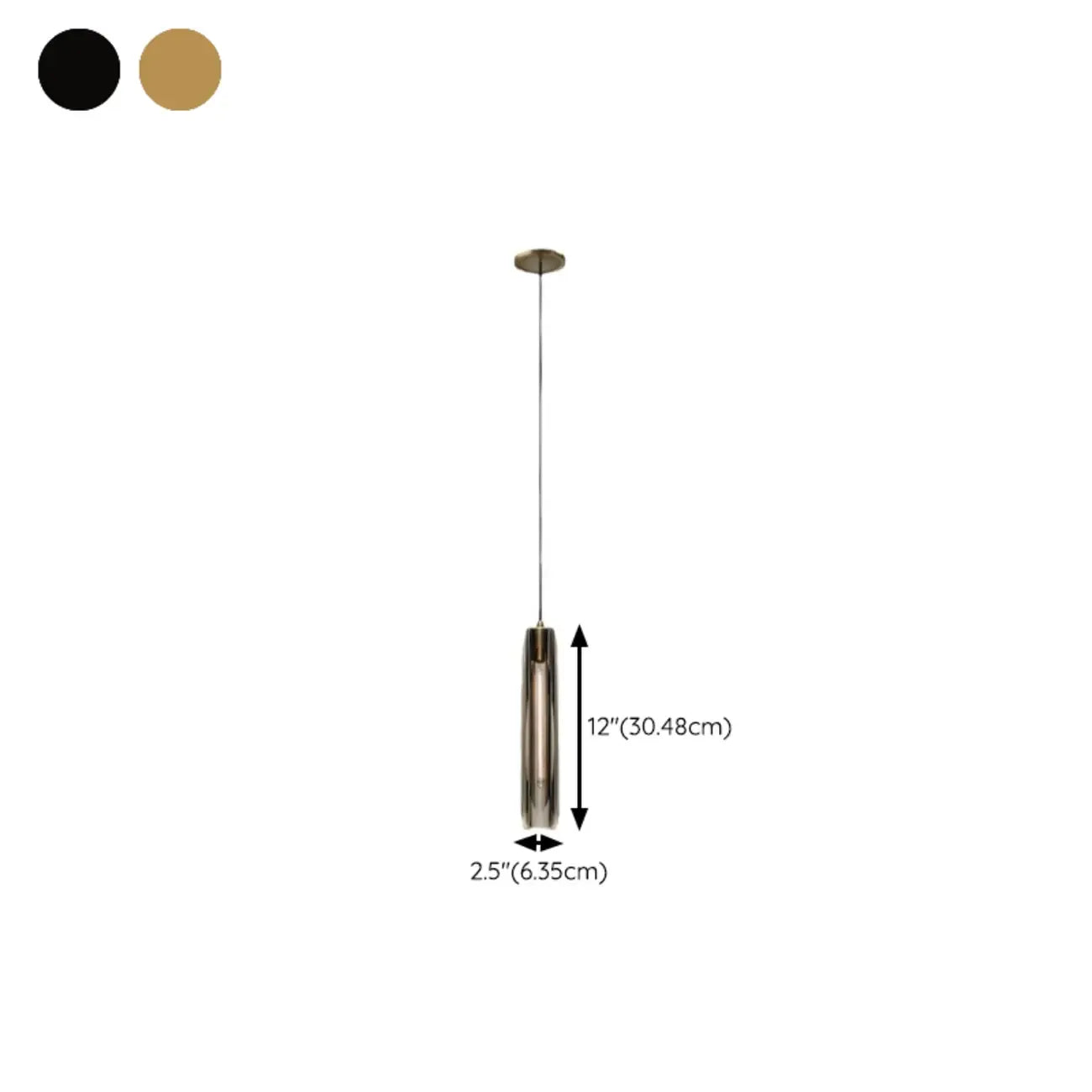 Suspension moderne cylindrique en cristal avec LED pour cuisine/salle à manger