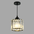 Lampadario a sospensione geometrico Art Déco in metallo dorato e cristallo