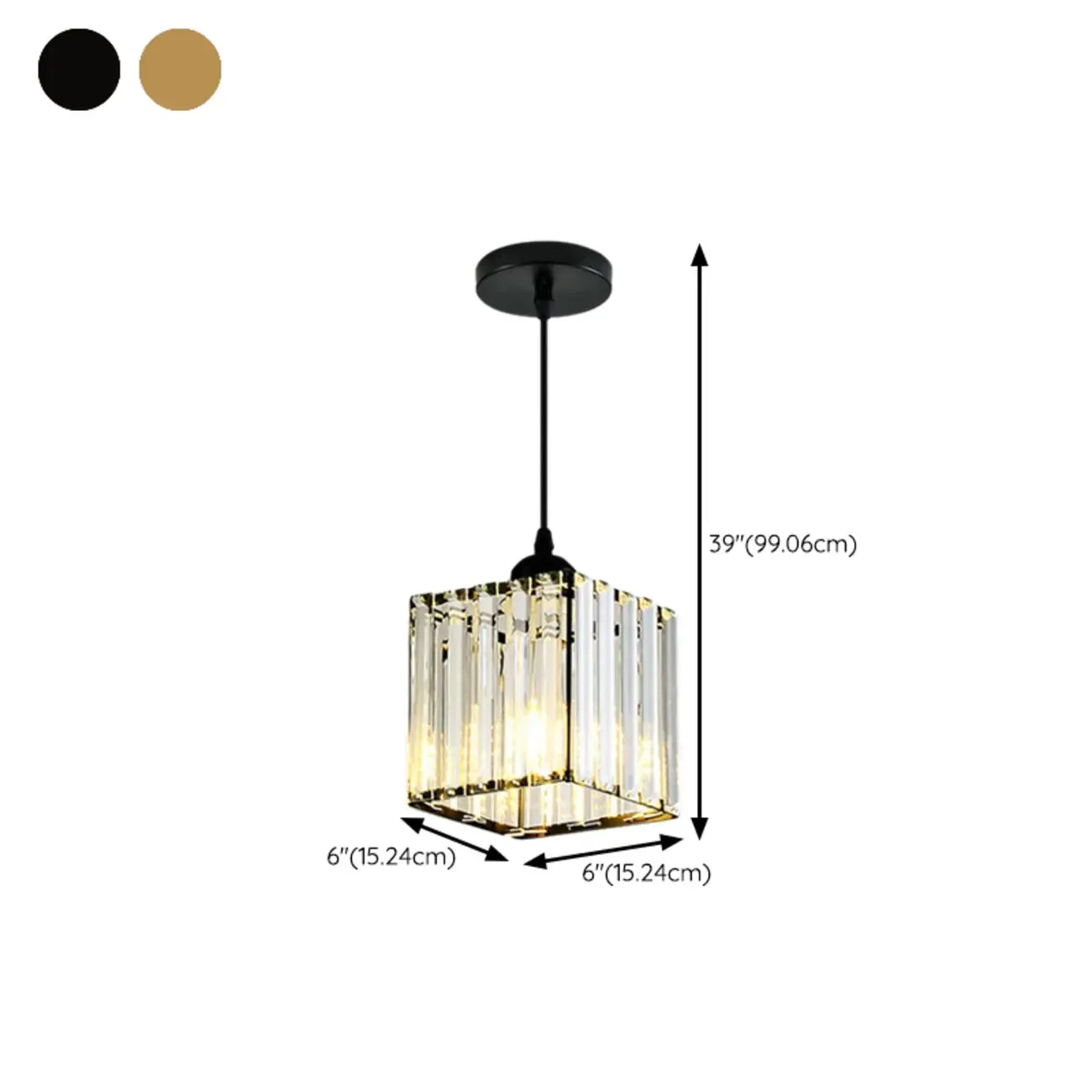 Lampadario a sospensione geometrico Art Déco in metallo dorato e cristallo