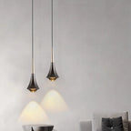 Lampe de chevet suspendue en métal avec variateur à trois niveaux