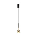 Lampe de chevet suspendue en métal avec variateur à trois niveaux