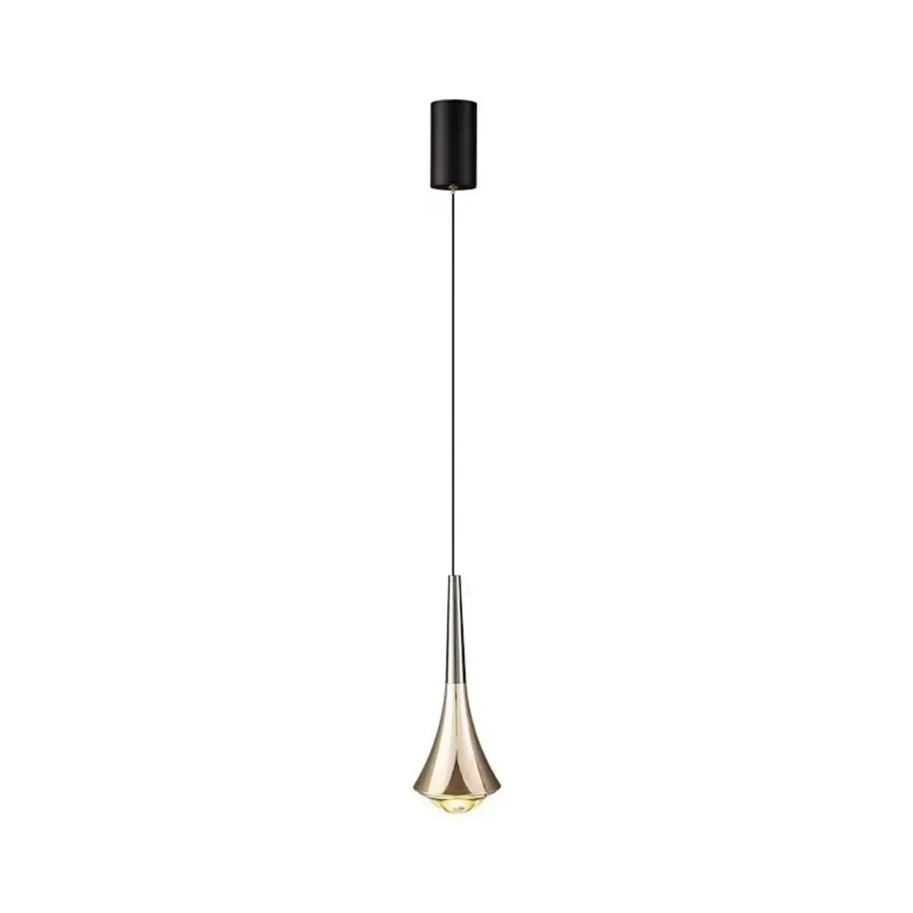Lampe de chevet suspendue en métal avec variateur à trois niveaux