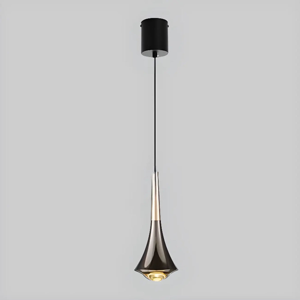 Lampe de chevet suspendue en métal avec variateur à trois niveaux