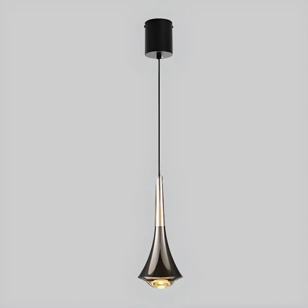 Lampe de chevet suspendue en métal avec variateur à trois niveaux