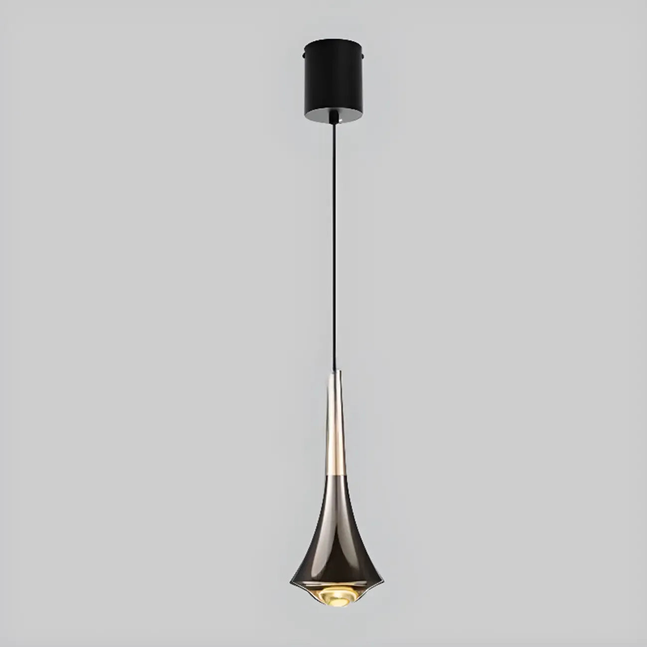 Lampe de chevet suspendue en métal avec variateur à trois niveaux