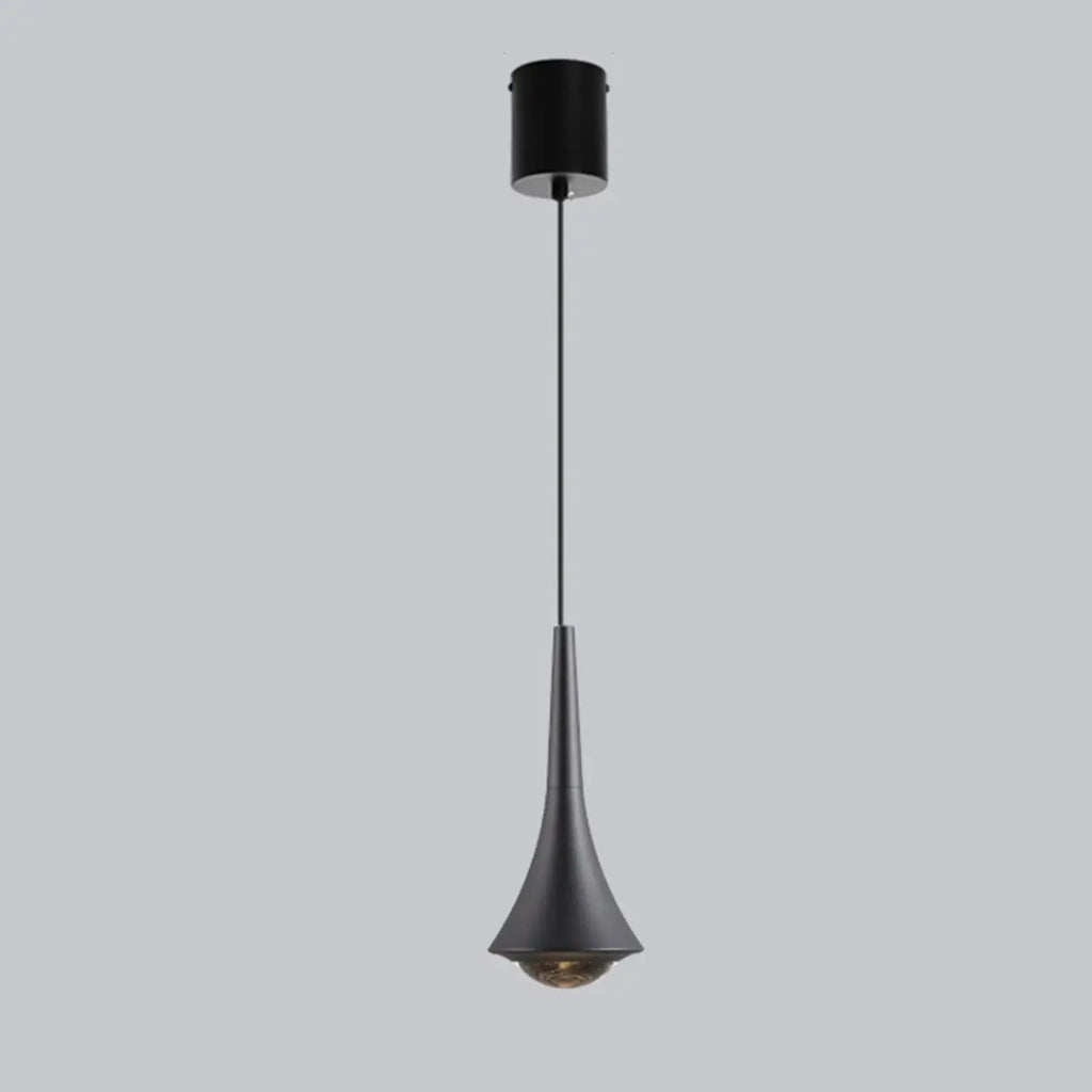 Lampe de chevet suspendue en métal avec variateur à trois niveaux