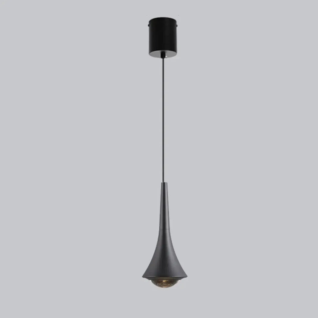 Lampe de chevet suspendue en métal avec variateur à trois niveaux