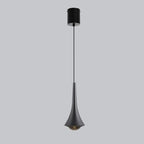 Lampe de chevet suspendue en métal avec variateur à trois niveaux