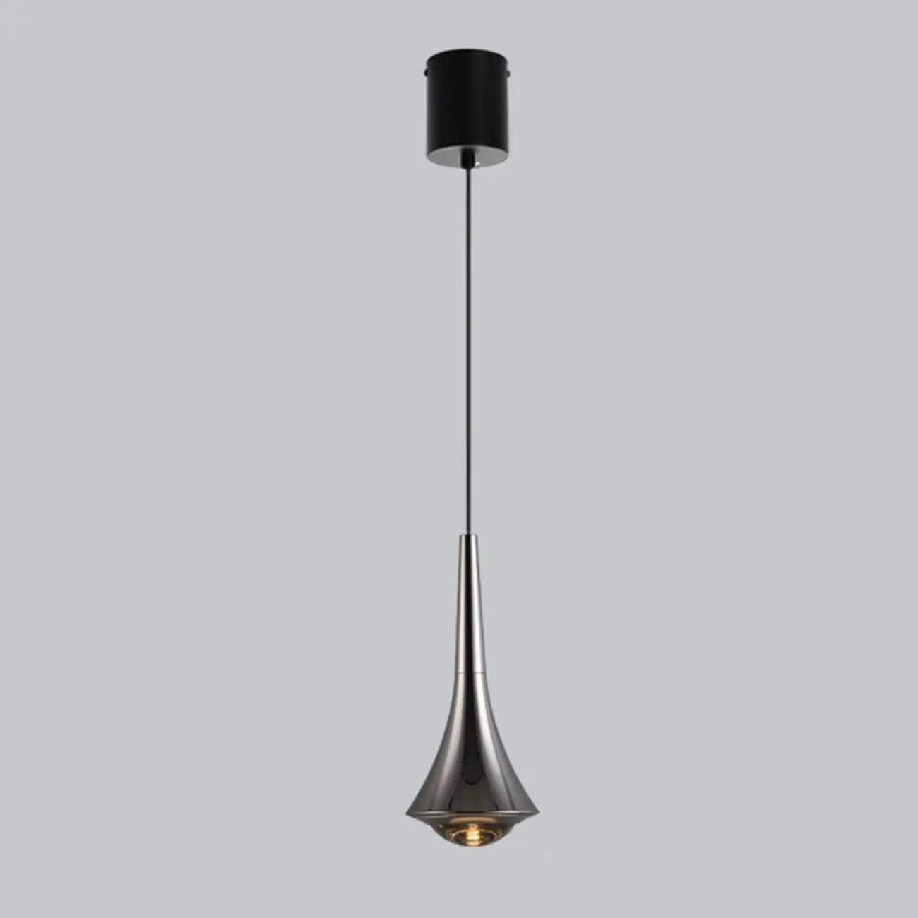 Lampe de chevet suspendue en métal avec variateur à trois niveaux