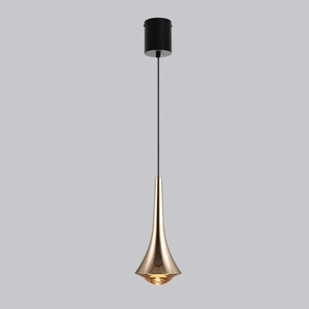 Lampe de chevet suspendue en métal avec variateur à trois niveaux