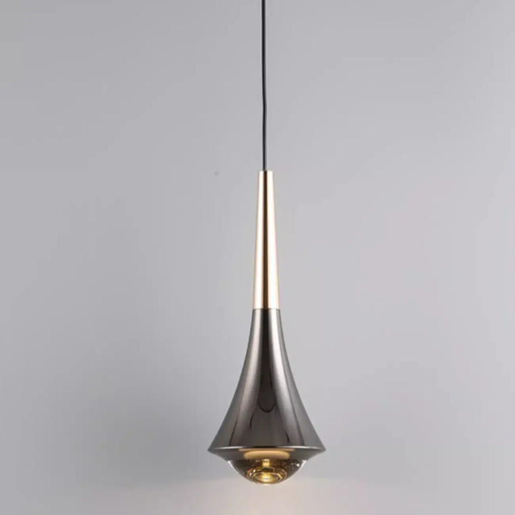 Lampe de chevet suspendue en métal avec variateur à trois niveaux