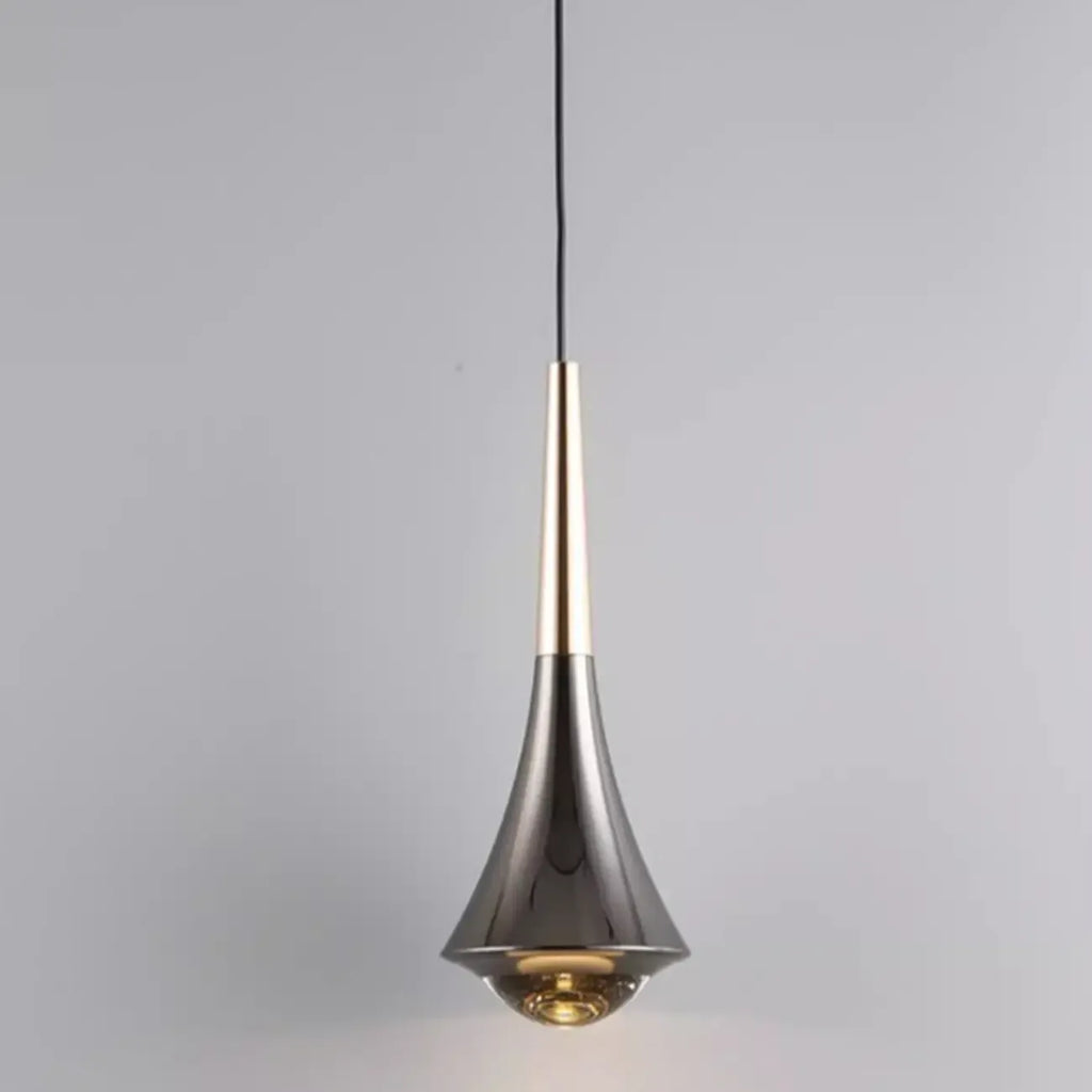 Lampe de chevet suspendue en métal avec variateur à trois niveaux